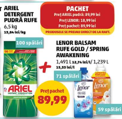 Pachet Ariel și Lenor
