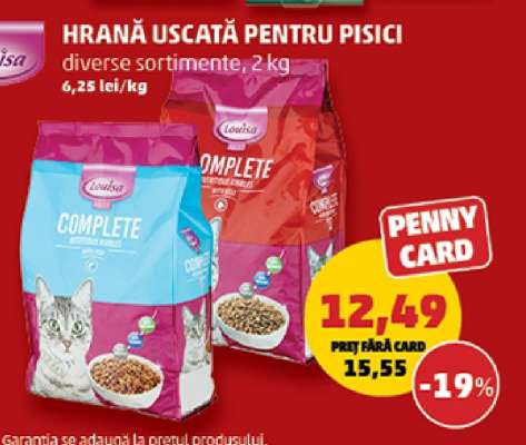 Hrană uscată pentru pisici