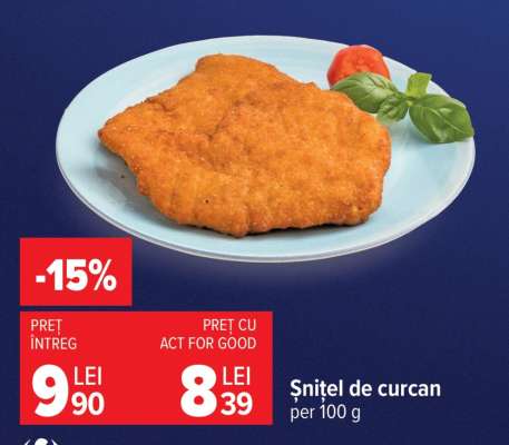 Șnițel de curcan