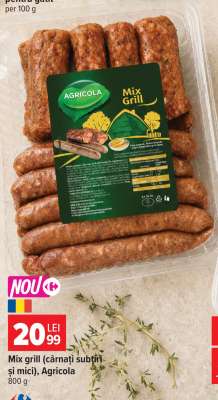 Mix grill (cârnați subțiri și mici), Agricola