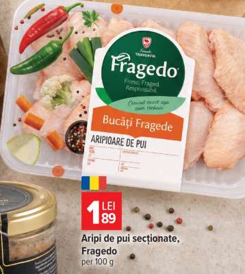 Aripi de pui secționate, Fragedo