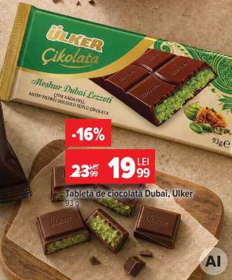 Tableta de ciocolată Dubai, Ülker
