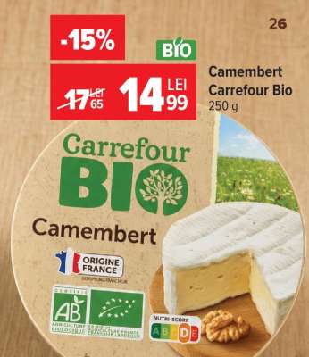 Camembert Carrefour Bio