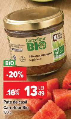 Pate de casă, Carrefour Bio