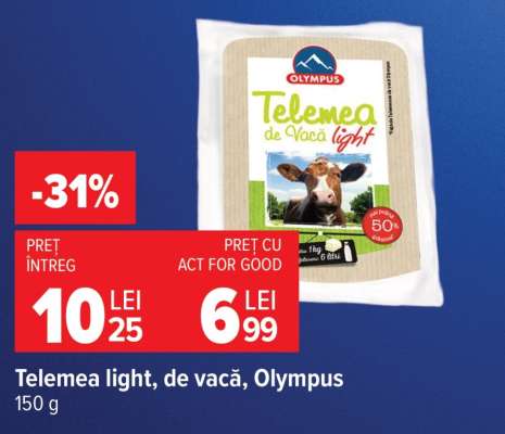 Telemea light de vacă Olympus