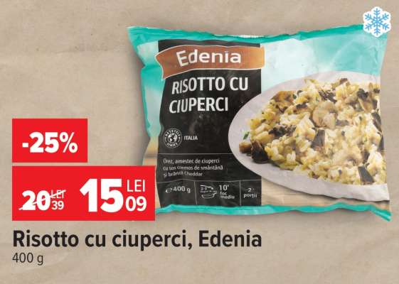 Risotto cu ciuperci Edenia