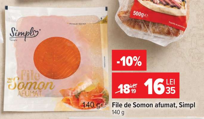 File de Somon afumat, Simpl