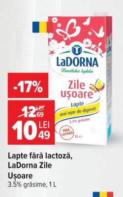 Lapte fără lactoză LaDorna Zile ușoare