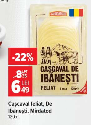 Cașcaval feliat, De Ibănești, Mirdatod