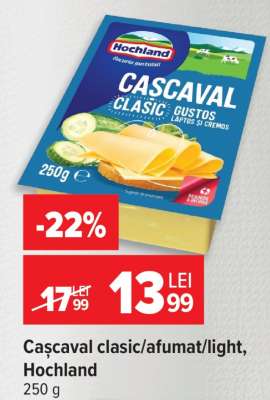 Cașcaval clasic/afumat/light Hochland