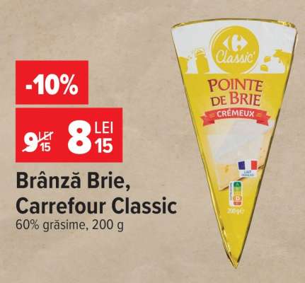Brânză Brie Carrefour Classic
