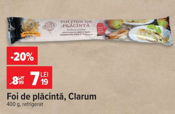 Foi de plăcintă, Clarum