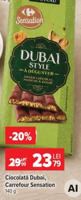 Ciocolată Dubai, Carrefour Sensation