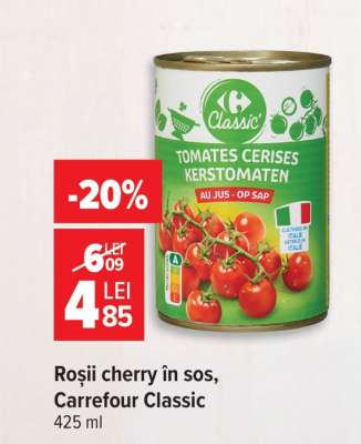 Roșii cherry în sos Carrefour Classic