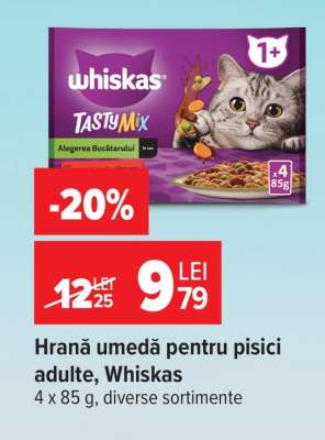 Hrană umedă pentru pisici adulte, Whiskas