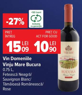Vin Domeniile Vinju Mare Bucura