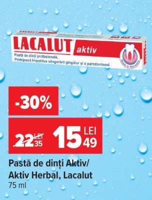 Pastă de dinți Aktiv/Aktiv Herbal, Lacalut