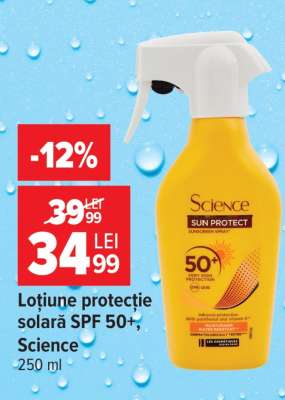 Loțiune protecție solară SPF 50+ Science
