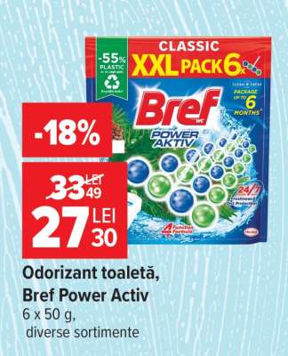 Odorizant toaletă, Bref Power Activ