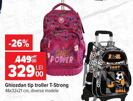 Ghiozdan tip troller T-Strong