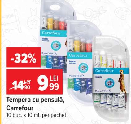 Tempera cu pensulă, Carrefour