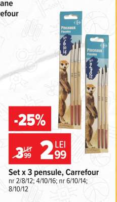 Set x 3 pensule, Carrefour