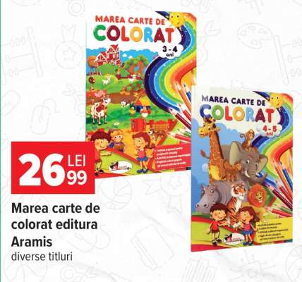 Marea carte de colorat editura Aramis