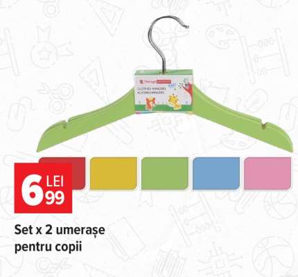 Set x 2 umerașe pentru copii