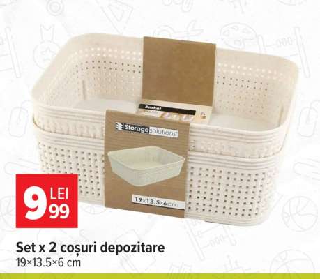 Set x 2 coșuri depozitare