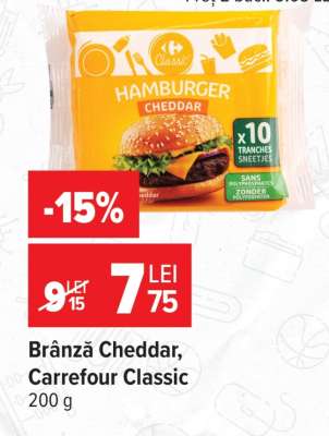 Brânză Cheddar, Carrefour Classic