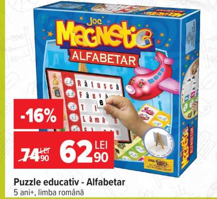 Puzzle educativ - Alfabetar