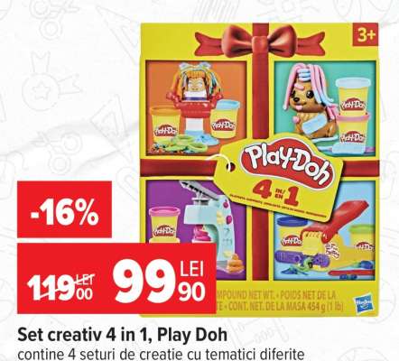 Set creativ 4 in 1, Play Doh