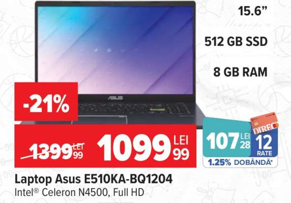 Laptop Asus E510KA-BQ1204