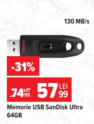 Memorie USB SanDisk Ultra 64GB