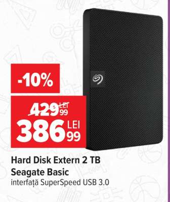 Hard Disk Extern 2 TB Seagate Basic