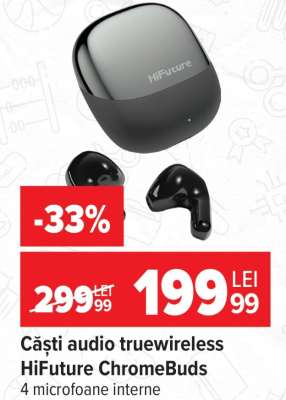 Căști audio truewireless HiFuture ChromeBuds