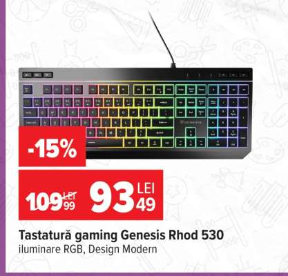 Tastatură gaming Genesis Rhod 530