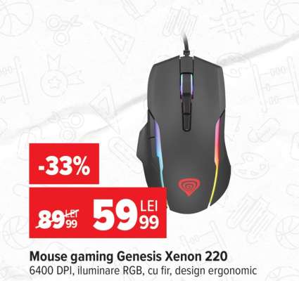 Mouse gaming Genesis Xenon 220