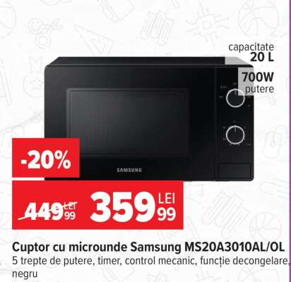 Cuptor cu microunde Samsung MS20A3010AL/OL