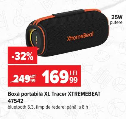 Boxă portabilă XL Tracer XTREMEBEAT 47542
