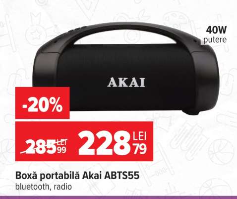 Boxă portabilă Akai ABTS55