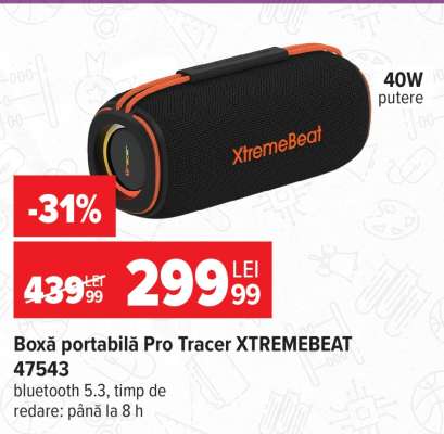 Boxă portabilă Pro Tracer XTREMEBEAT 47543