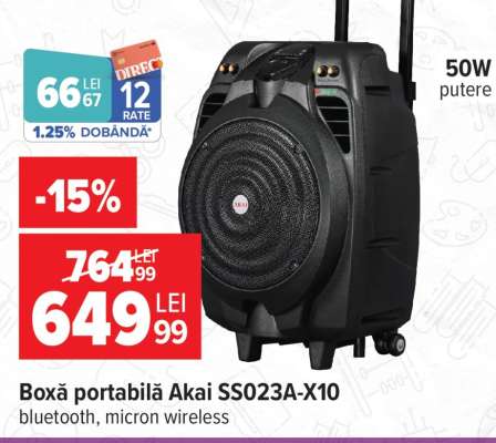 Boxă portabilă Akai SSO23A-X10