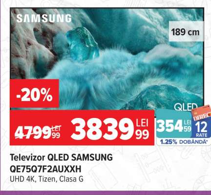 Televizor QLED SAMSUNG QE75Q7F2AUXXH