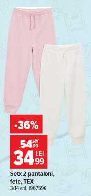 Setx 2 pantaloni, fete, TEX