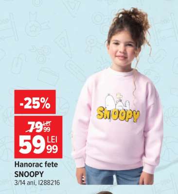 Hanorac fete SNOOPY
