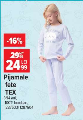 Pijamale fete TEX