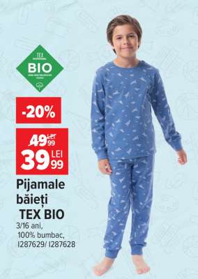 Pijamale băieți TEX BIO