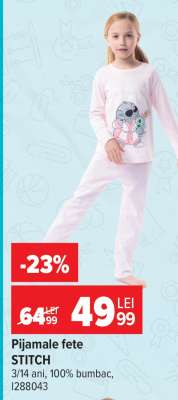 Pijamale fete STITCH