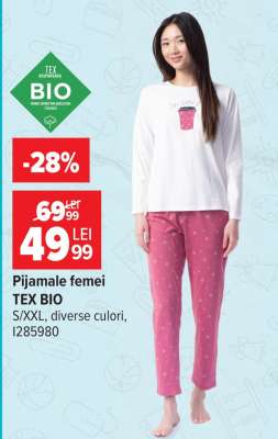 Pijamale femei TEX BIO